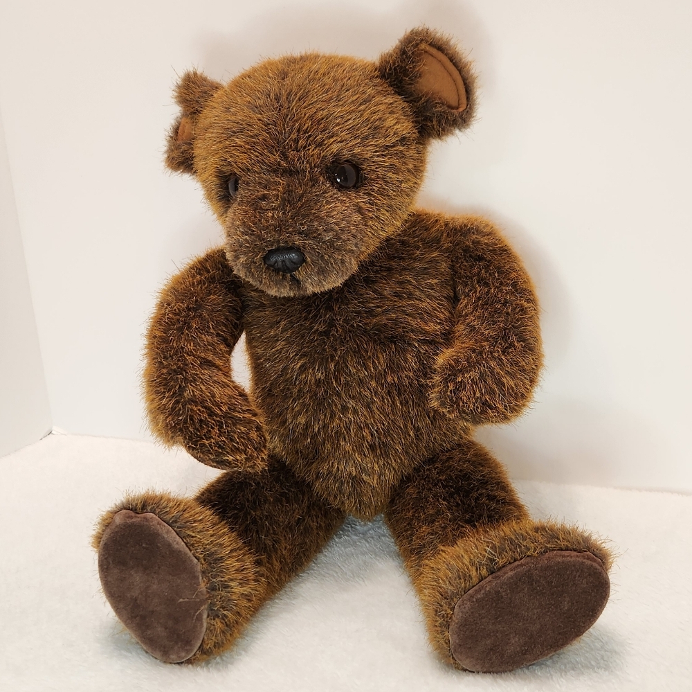 🩵Vintage Little Folk Brown Bear Made In England 1982 G. McBride Tiverton, Devon - Picture 3 of 11